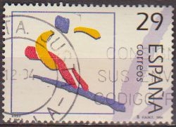 z vendido España 1994 3327 Sello º Deportes Olimpicos Esqui Timbre Espagne Spain Spagna